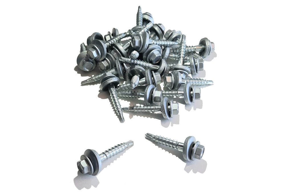 Bundskruer til trapezplader Sølvgrå 50-pak