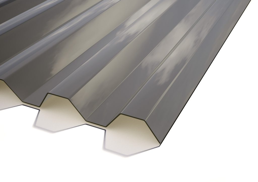 Suntuf Trapezplade 76/18 Røgfarvet 250 cm