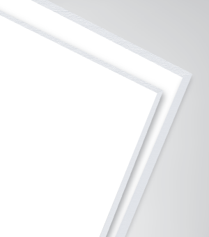 Opskummet PVC 2 mm - Hvid - Skåret på mål