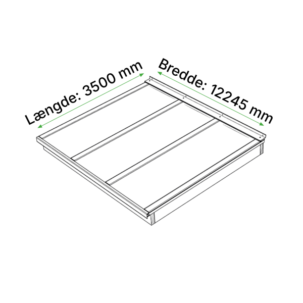Komplet termotag 16mm opal 12 m x 350 cm